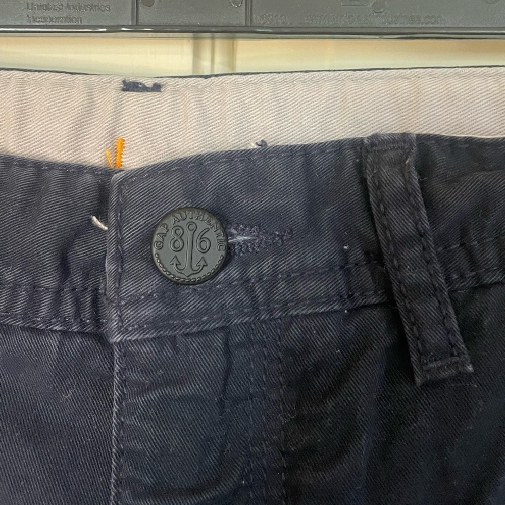 NWT Gap Kids Uniform Straight-fit Chino Trousers Dressy/ Casual Size 14 Black - Picture 6 of 8